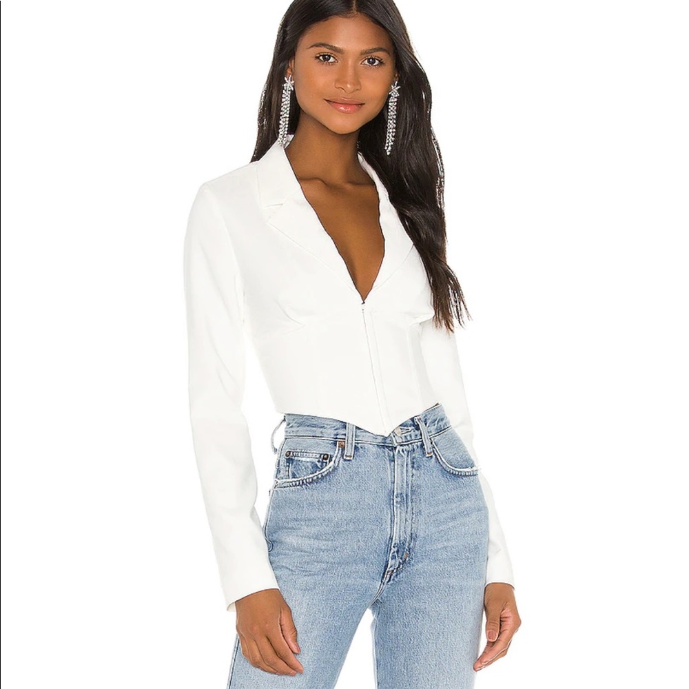 NBD Lyra Blazer Crop Top